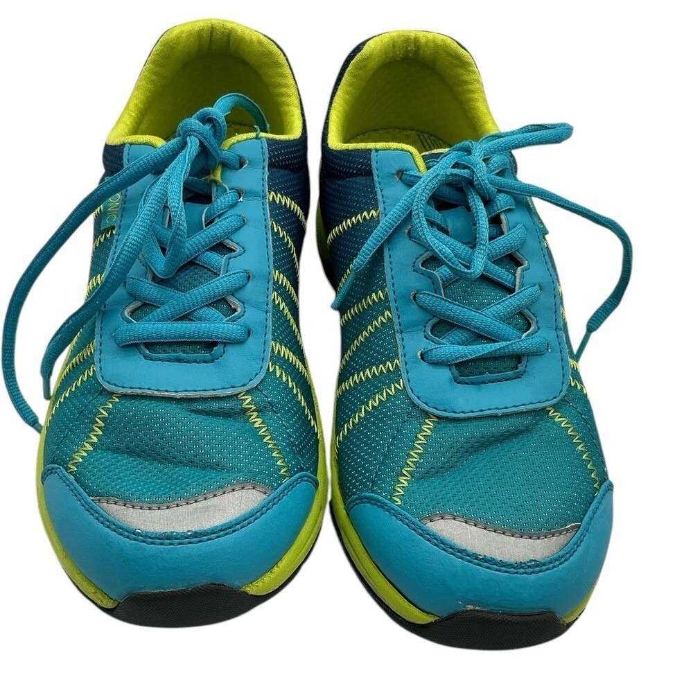 Vionic Vibrant Teal and Lime Green Sneakers size 8.5‎ M
